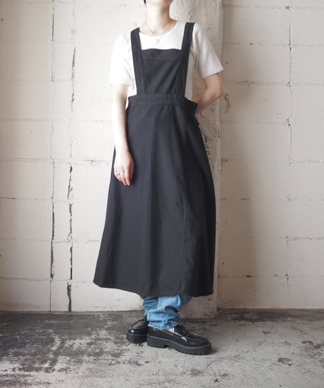 1950's Swedish Army Overdyed Apron Dress BK