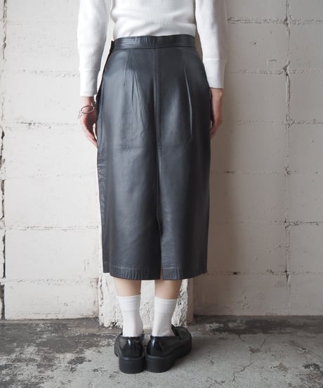 Miss Chloé Leather Tight Skirt BK