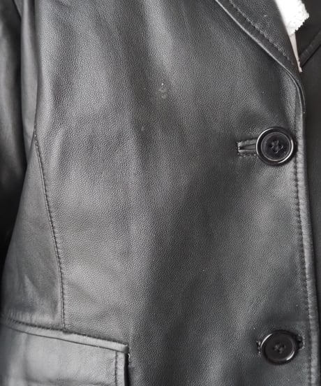 BALMAIN Leather Tailored Jacket BK
