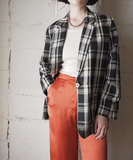 Plaid Tailored Jacket BKIV