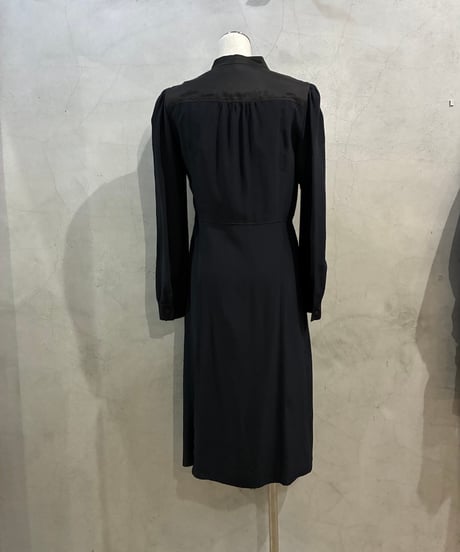 MIU MIU Embroidery Silk Dress BK