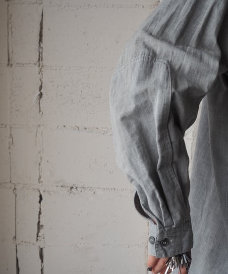 ISSEY MIYAKE SKYLINE Band Collar Shirt LGR