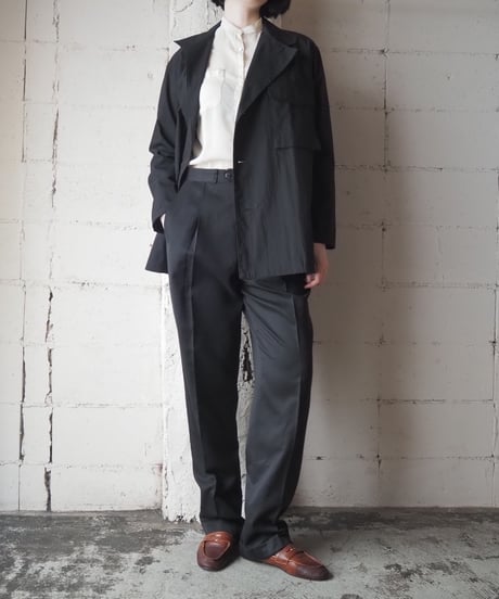 Y's Asymmetric Collar Jacket BK