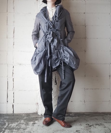 MARITHÉ FRANÇOIS GIRBAUD Drawstring Design Nylon Coat BKWH