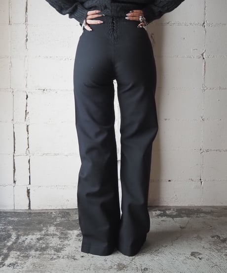 US NAVY Wool Sailor Pants BK