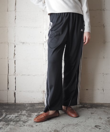 adidas Side Snap Track Pants BK WH