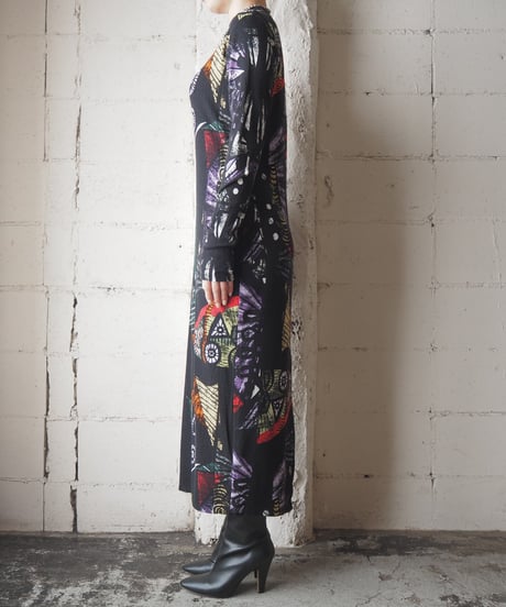 Desigual African Batik Print Cutsewn Dress BK