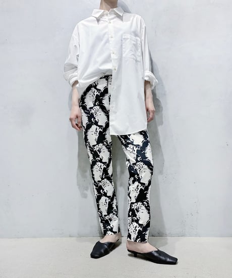 BIMBA Y LOLA Face Pattern Tapered Pants BKWH