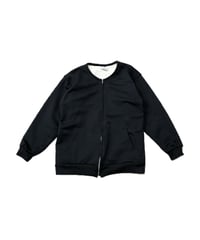 REMAKE Collarless Zipup Blouson BK