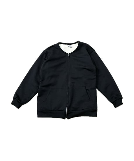 REMAKE Collarless Zipup Blouson BK