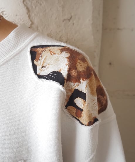 Many Cats Patchwork Sweat WH