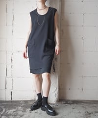 Acne Studios Layered Design Sleeveless Dress BK