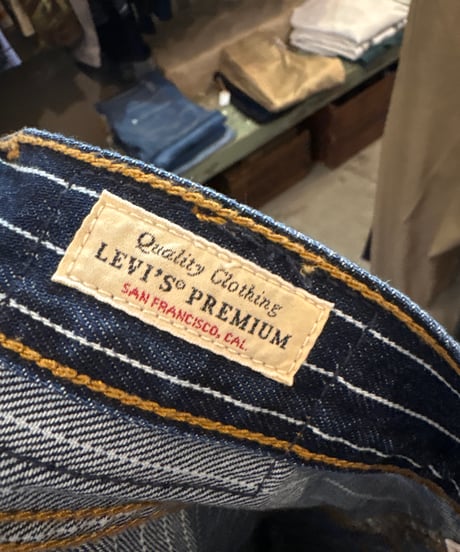 Levi's Stripe Denim Tight Skirt NVWH