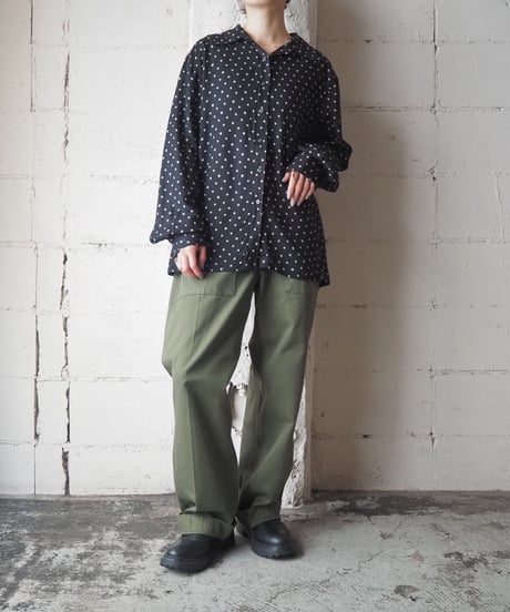 DOCKERS Small Pattern Rayon Shirt BK