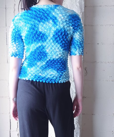 Short Sleeve Popcorn Top LBL BL