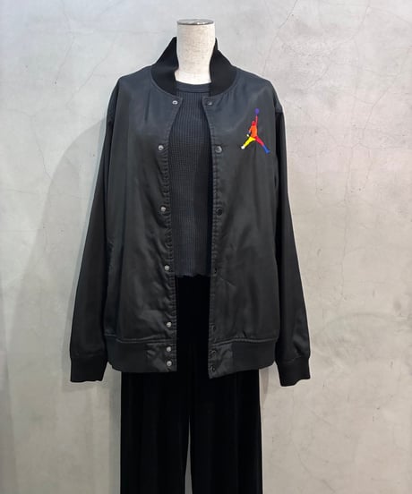 JORDAN Back Logo Satin Blouson BK