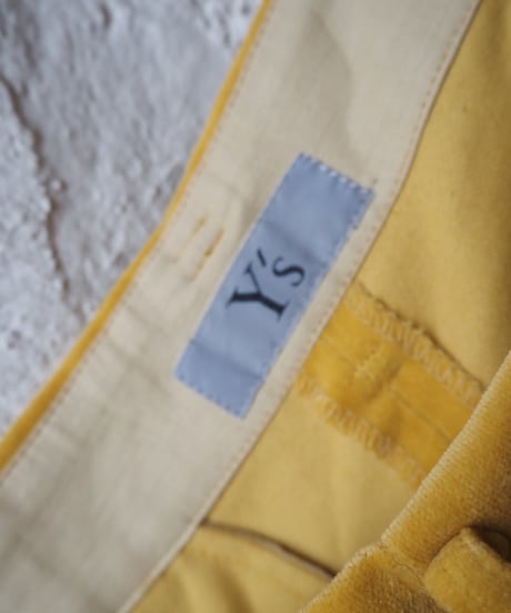 Y's Velour Tuck Tapered Pants YE