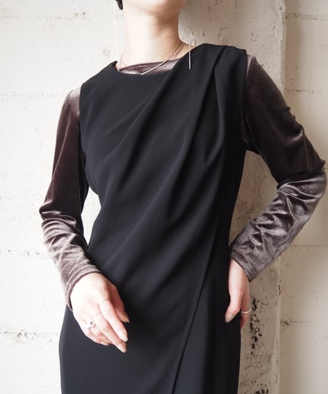 MaxMara Sleeveless Draped Dress BK