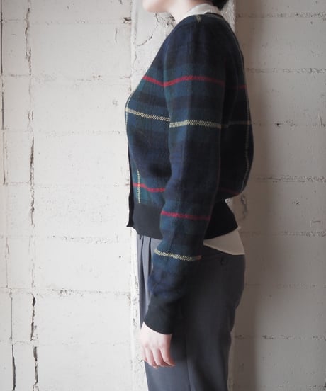 Brooks Brothers Tartan Plaid Cardigan BK GN RE YE