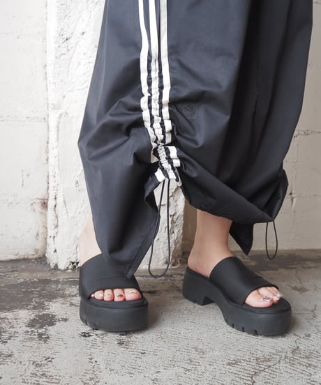 Remake adidas Drawstring Track Skirt BK WH