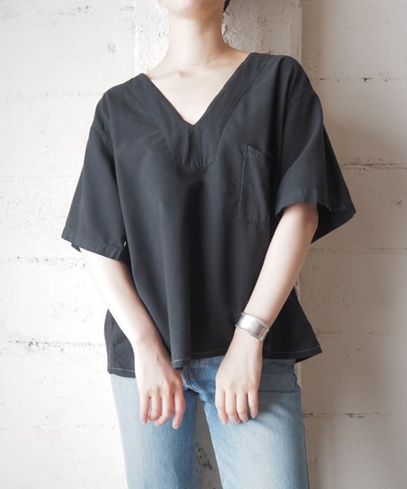 1960-70's S/S Piece Dyeing Pullover BK