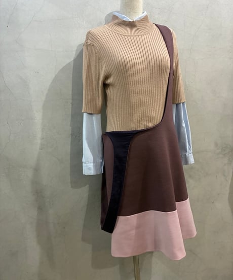 MARNI Bicolor Jumper Skirt PI