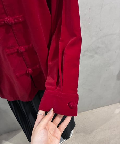 L/S Velvet China Shirt RE