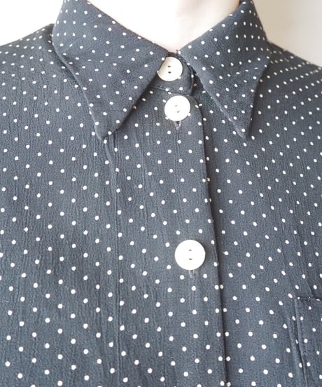 Betty Barclay Long Sleeve Dot Shirt BK WH