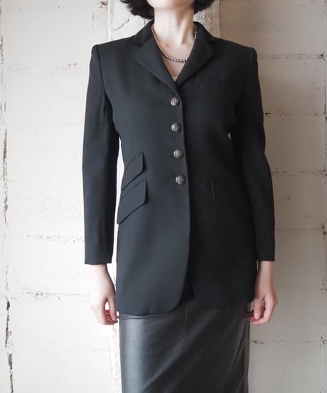LAUREN Velvet Collar Equestrian Jacket BK