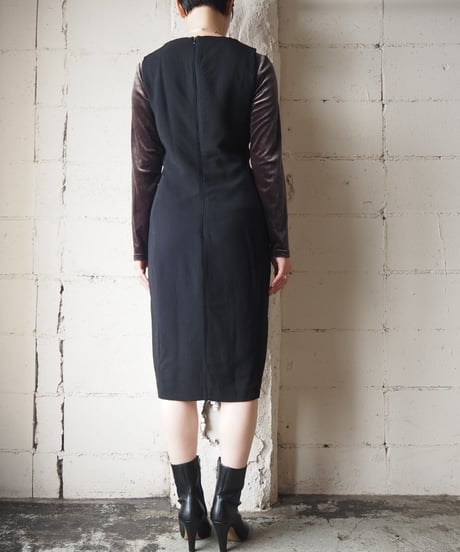 MaxMara Sleeveless Draped Dress BK
