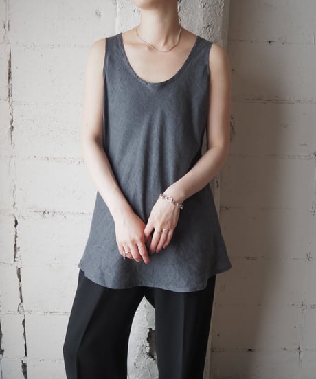 FLAX Linen Sleeveless Top GR
