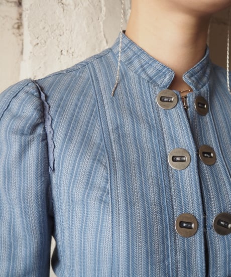 MARC JACOBS Band Collar Stripe Jacket BL
