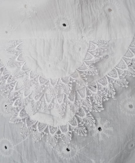 1970-80's Cutwork Lace S/S Jacket WH