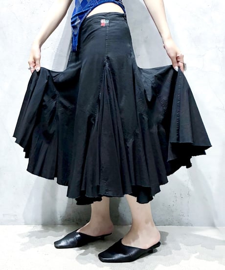 Desigual  Low Waist Flared Skirt BK