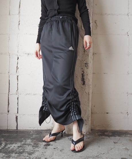 Remake adidas Drawstring Track Skirt BK