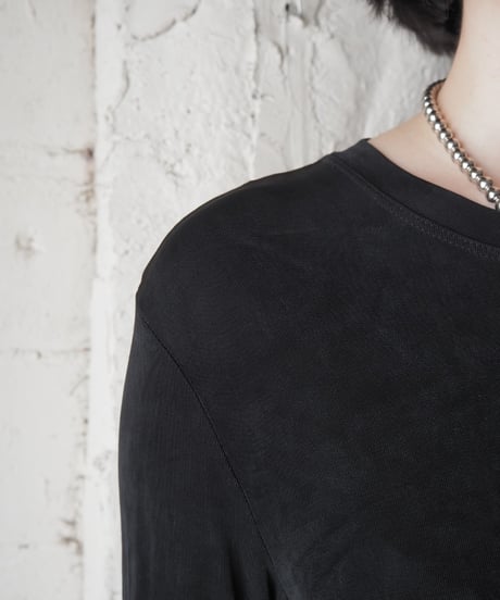 Made in USA Spandex Mix Long Sleeve Tee BK