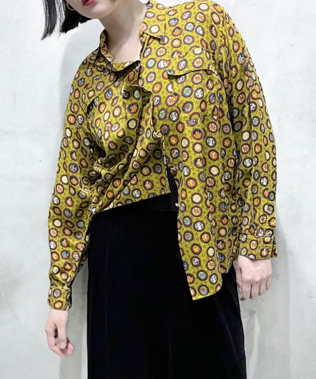 Jean Paul GAULTIER FEMME Circle Pattern Shirt KA