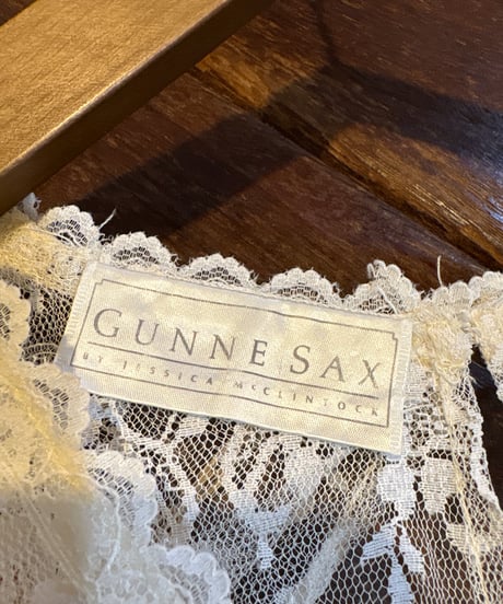 GUNNE SAX Lace Square Collar Dress WH