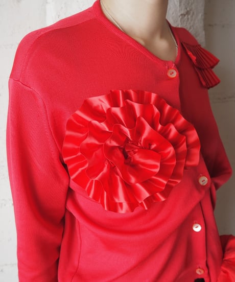 REMAKE Frilled Flower Cardigan RE