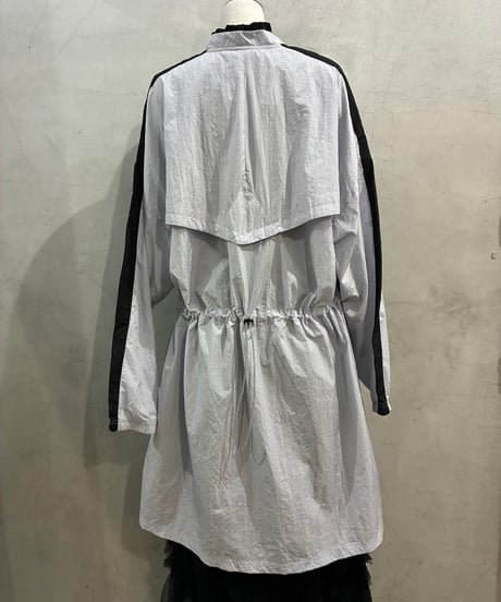 Reebok Tricolor Nylon Long Jacket LPURWHBK