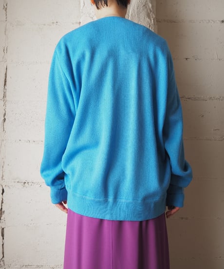 1980's LACOSTE Made in Spain V Neck Cardigan BL