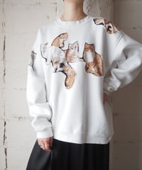 Many Cats Patchwork Sweat WH
