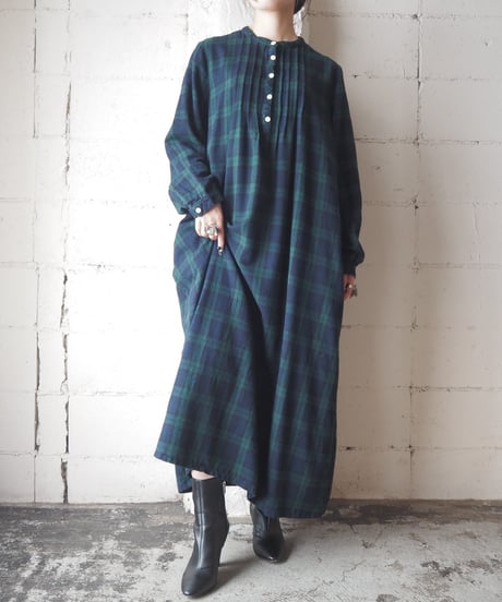 L.L.Bean Plaid Flannel Night Dress NVGN