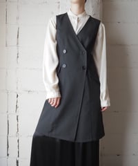 MAXSTUDIO Double Breasted Vest BK