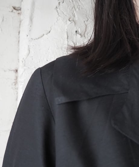 1950-60's Vintage Short Sleeve Open Collar Pleated DressBK