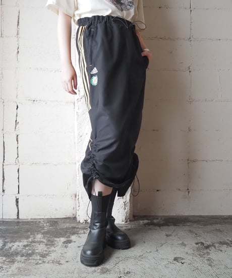 Remake adidas Drawstring Track Skirt BK YE