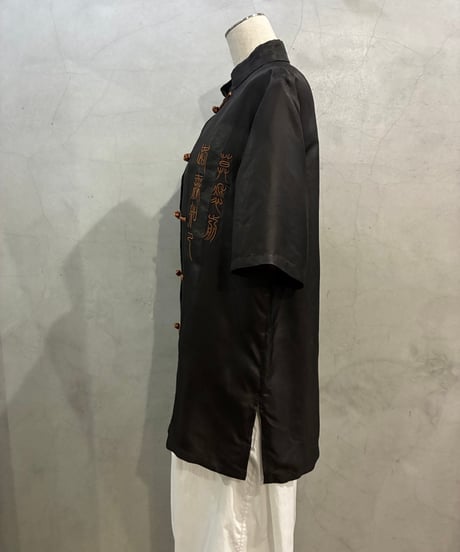 Embroidery S/S China Shirt DBR