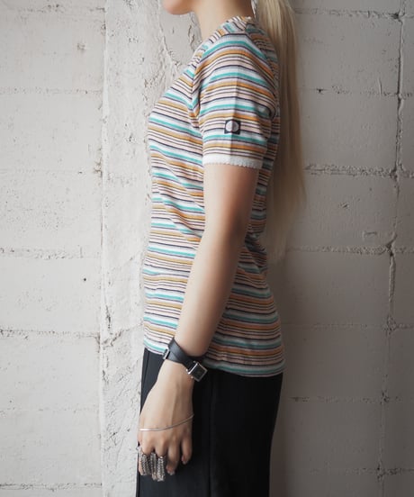 Multi Stripe Ribbed Tee WHORGN