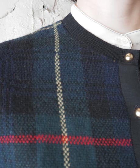 Brooks Brothers Tartan Plaid Cardigan BK GN RE YE