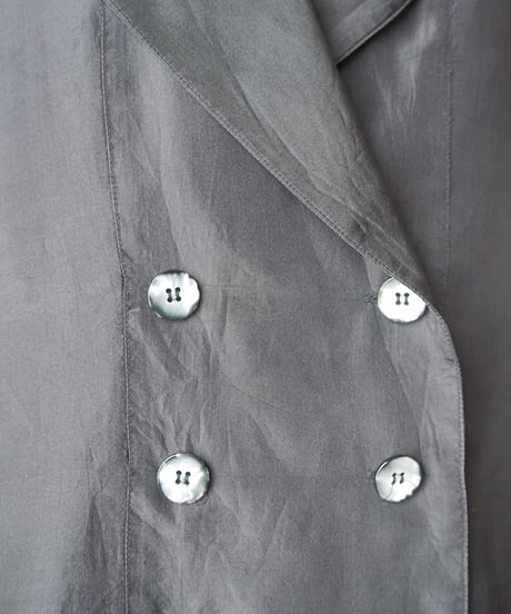 Pure Silk Double Breasted Jacket BK